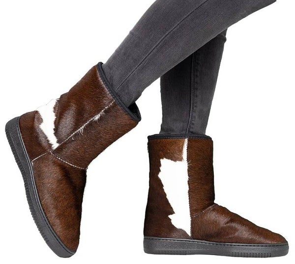 Reina Boots Kort Donkerbruin