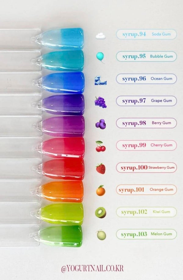 Chewing Gum Vibrant Syrup Gels