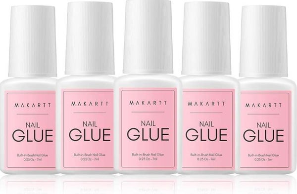 Makartt Brush On Nail Glue (7mL bottle)