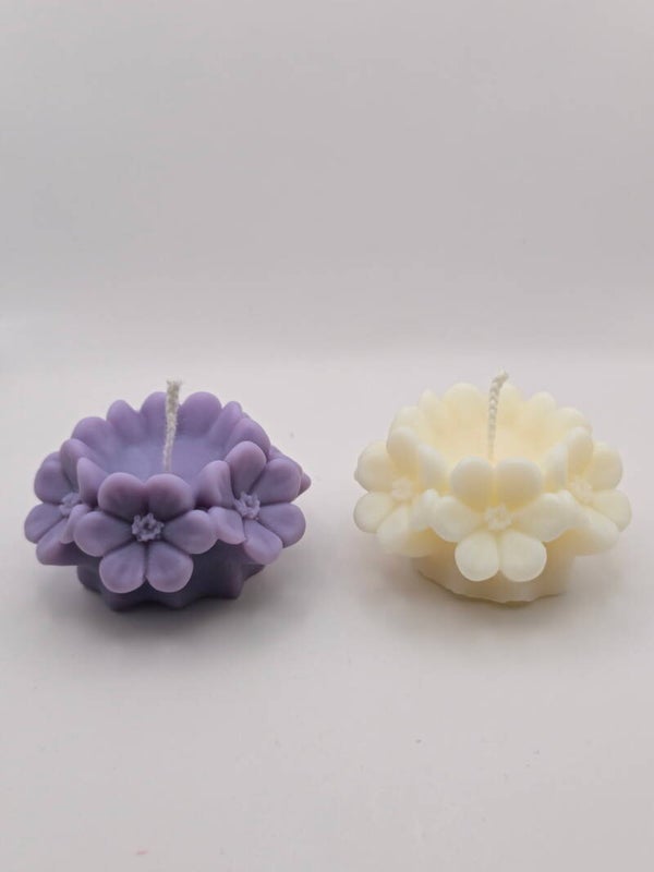 Bougie moulée Fleur