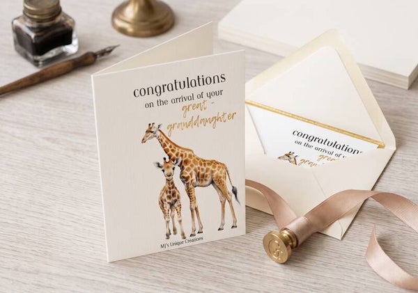 Congratulations Great - Granddaughter