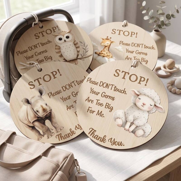 Essential Pram Sign - Germ Tag