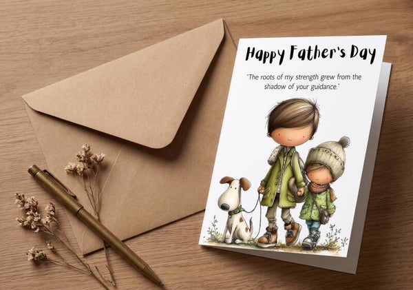 Roots of Strength – Illustrated Father’s Day Card