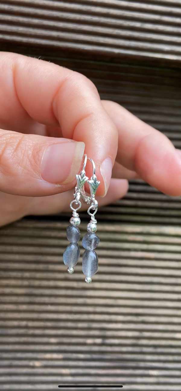 Ohrhänger Labradorit