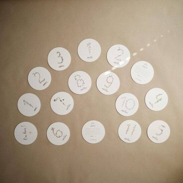 Milestone cards - Mushie