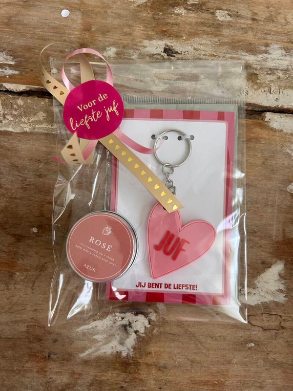 Cadeautje Juf - Hartje