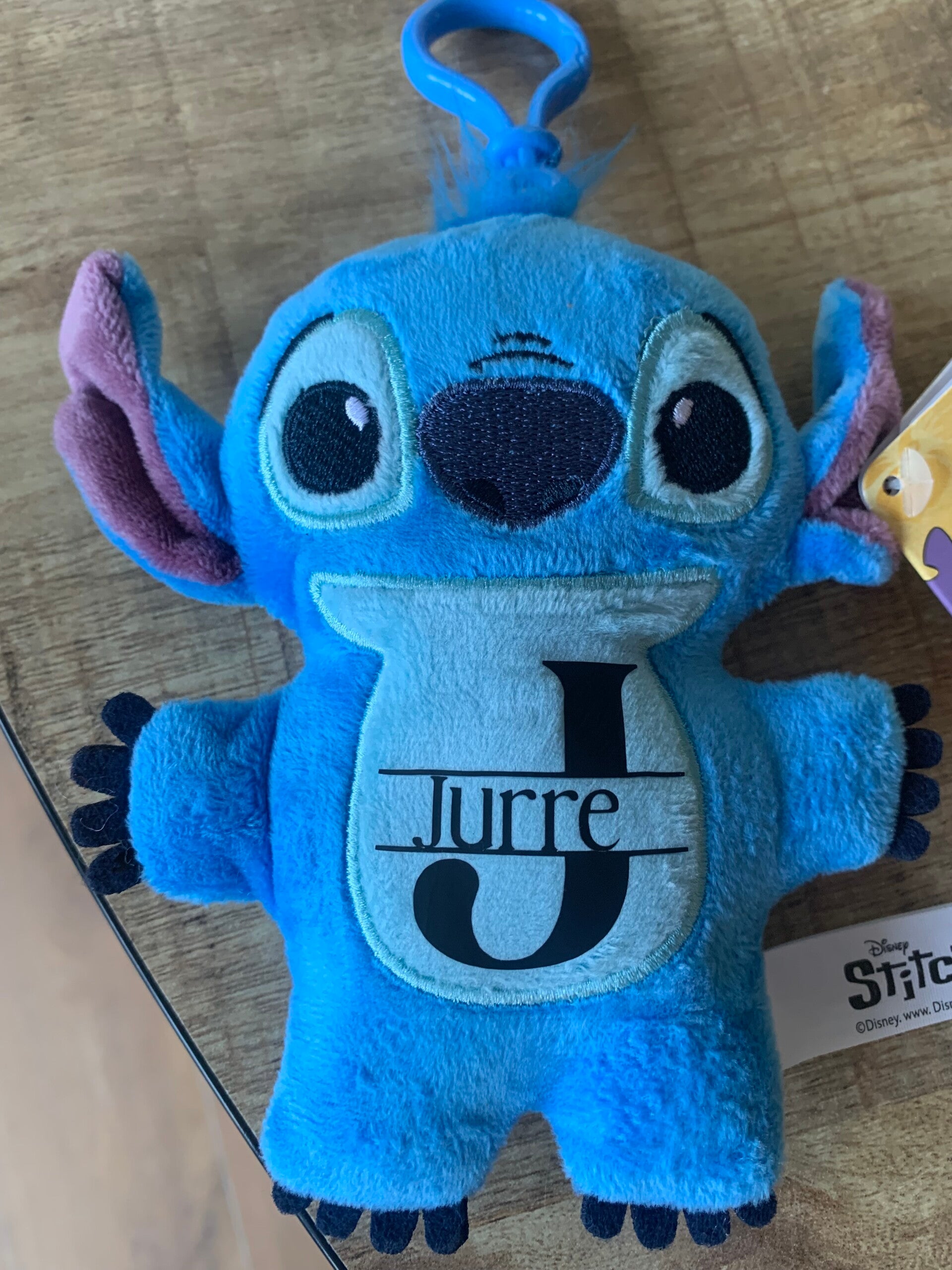 Stitch sleutelhanger/speenhanger met naam