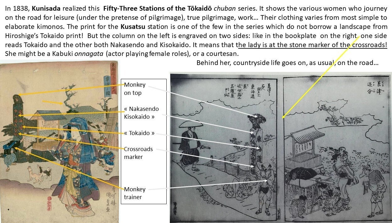 1838, Kunisadan Fifty-three stations of the Tokaido