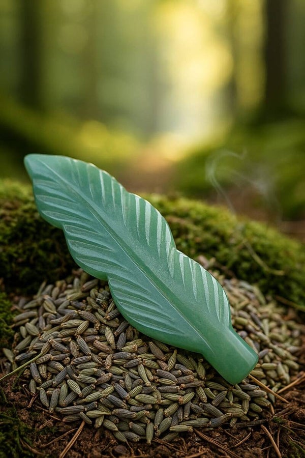 Plume énergisante puissante en aventurine verte