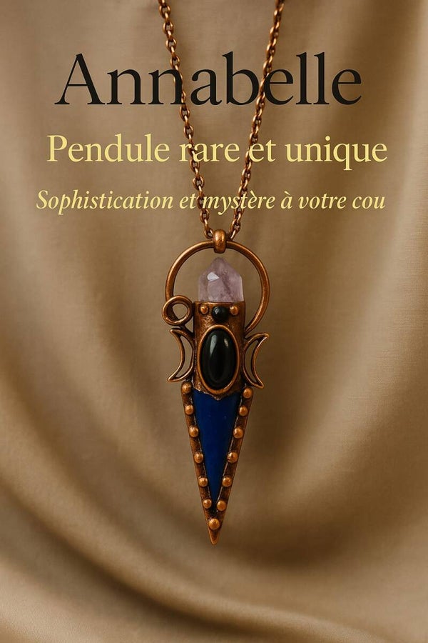 Collier - Pendule d'exception en Cristal et Agate Verte  - Double Fonction Bijou & Outil de Guidance