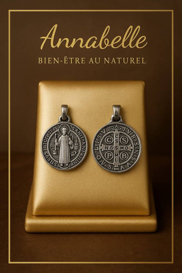 Médaillon Sacré Saint Benoît - Protection & Élégance