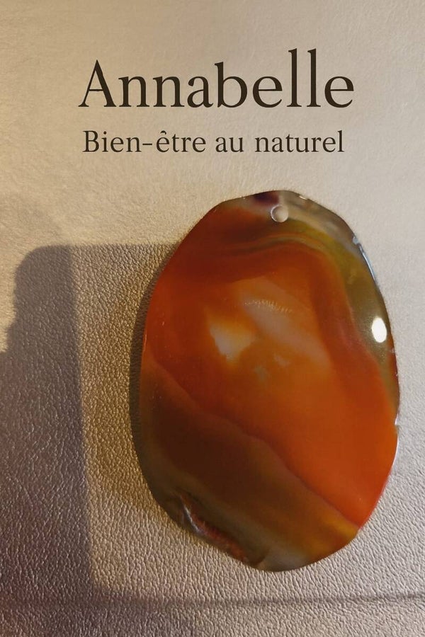 Éclat Minéral - Pendentif Agate Rouge Prestige Véritable