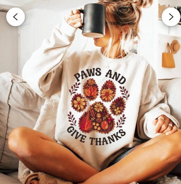 PAWS AND GIVE THANKS