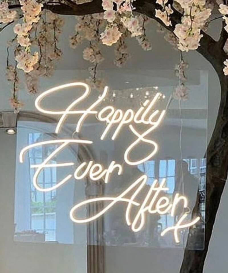 Happily ever after neon sign 