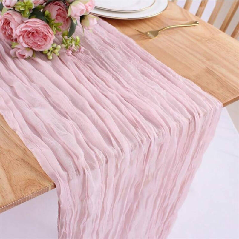 Pink table runner 