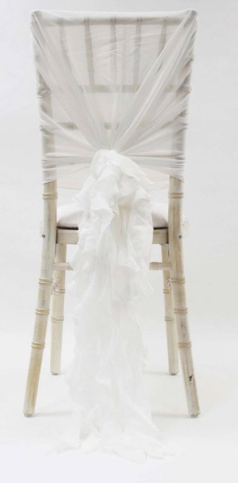 Ivory ruffle drapes 