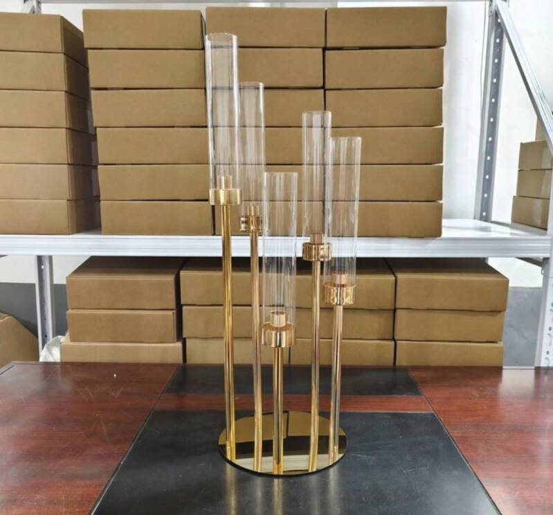 55cm gold candelabra 