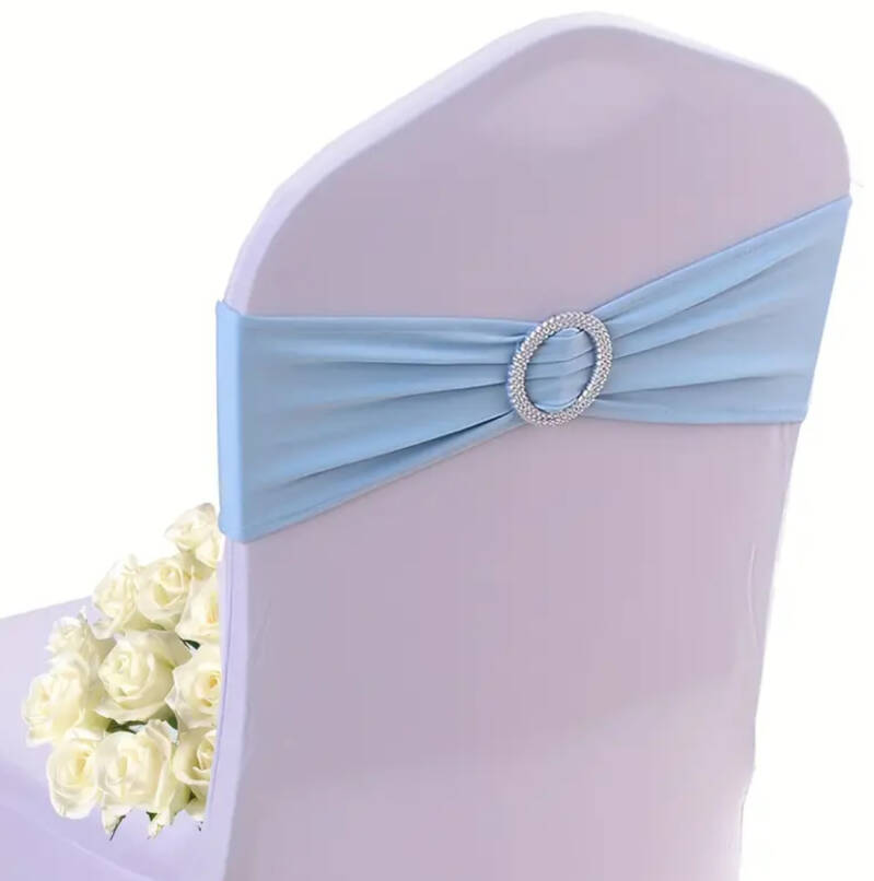 Baby blue stretch sash 
