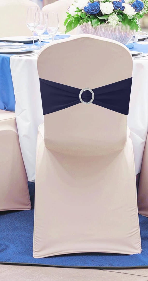 Navy stretch sash 