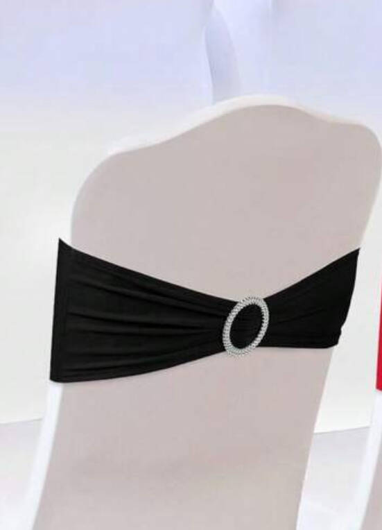 Black stretch sash 