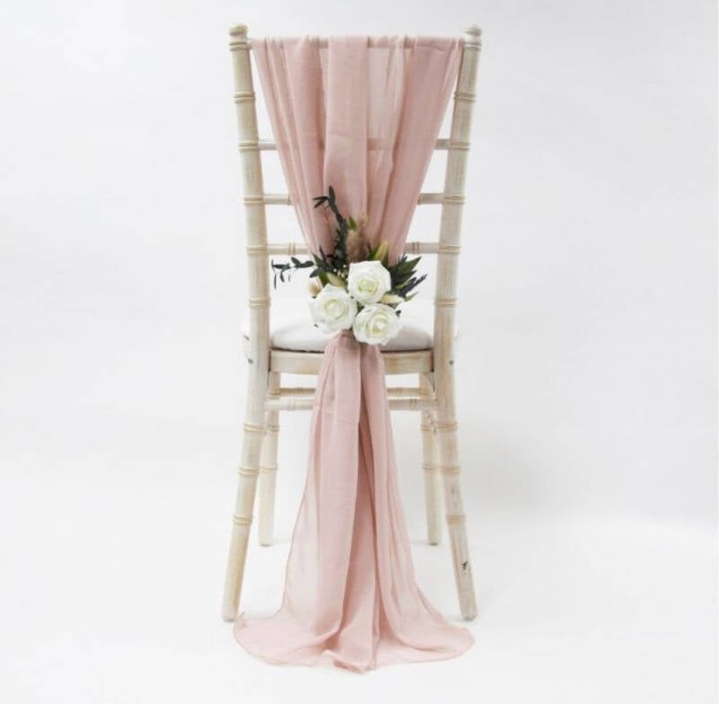 Dusty pink drapes