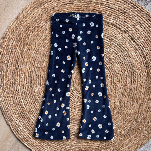 Nicky Blue Daisy Flowers Flared