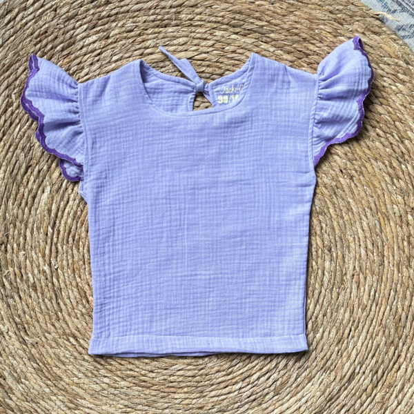Ruffle Top Lila