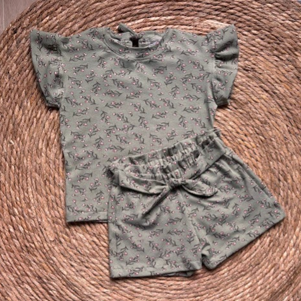 Ruffle Shirt Olive