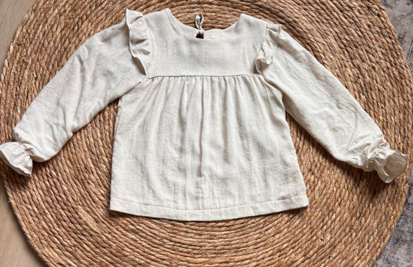 Linnen Viscose Blouse Ecru