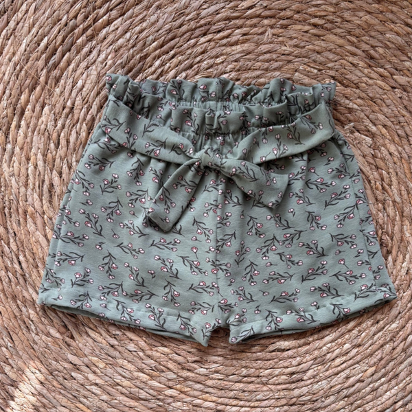Olive Flowers Short