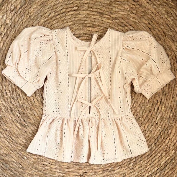 Peplum Blouse Cream