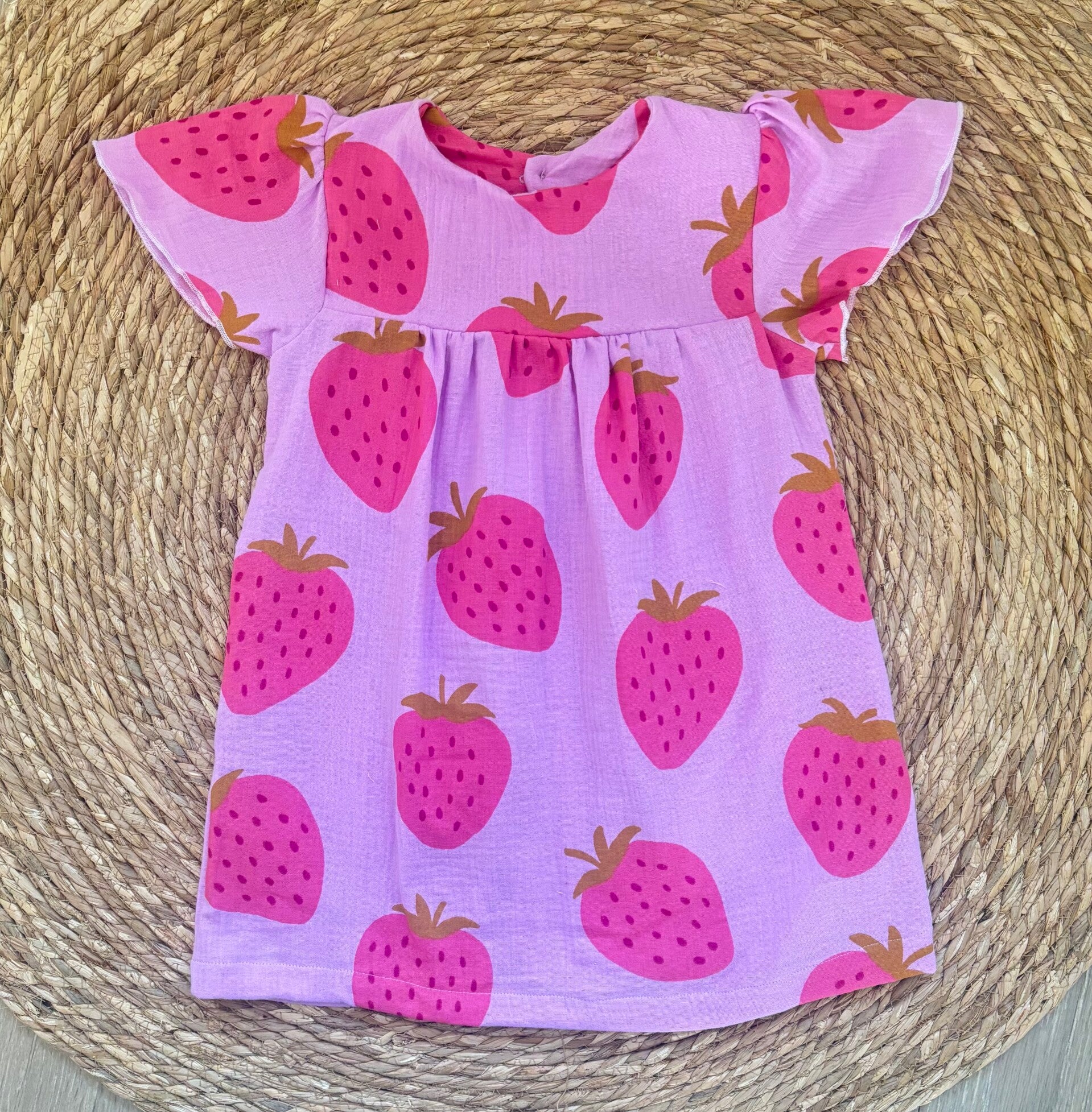 Mousseline Dress Strawberry