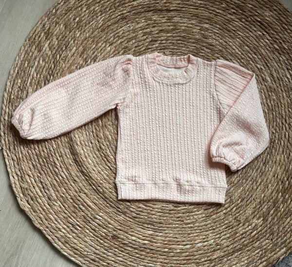 Soft Pink Puffsleeve Sweater