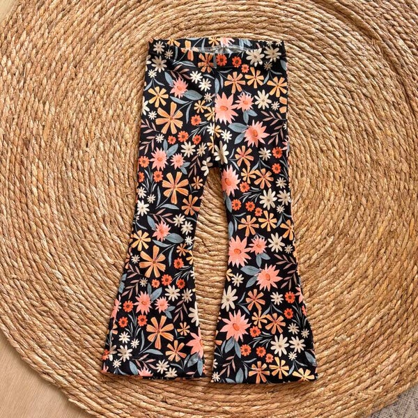 Black Flowers Flared