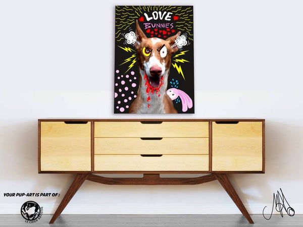 DOODLE BOMB PUP-ART portret van JOUW hond !