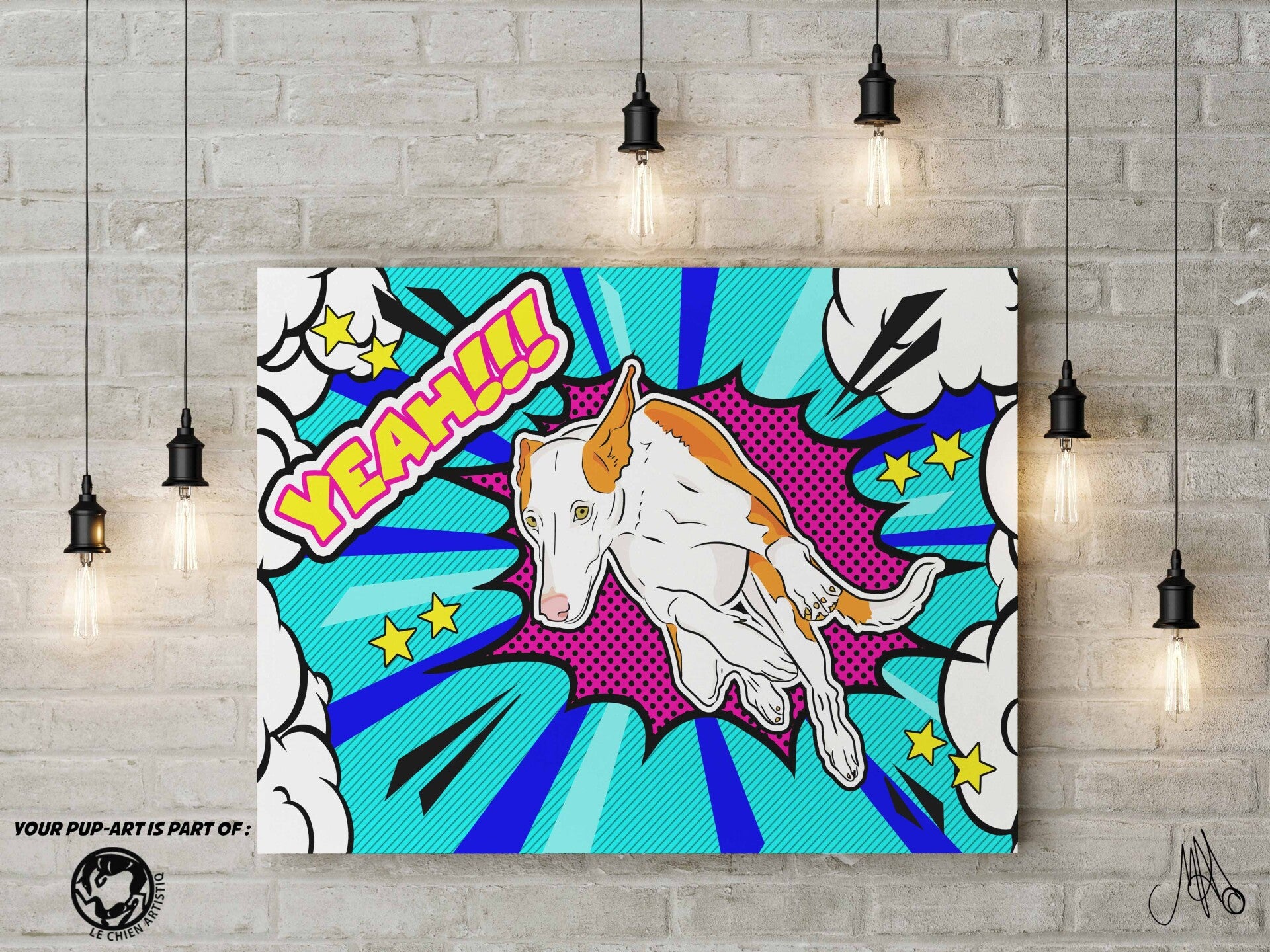 PUP-ART portret van JOUW hond ! uitgebreide versie !