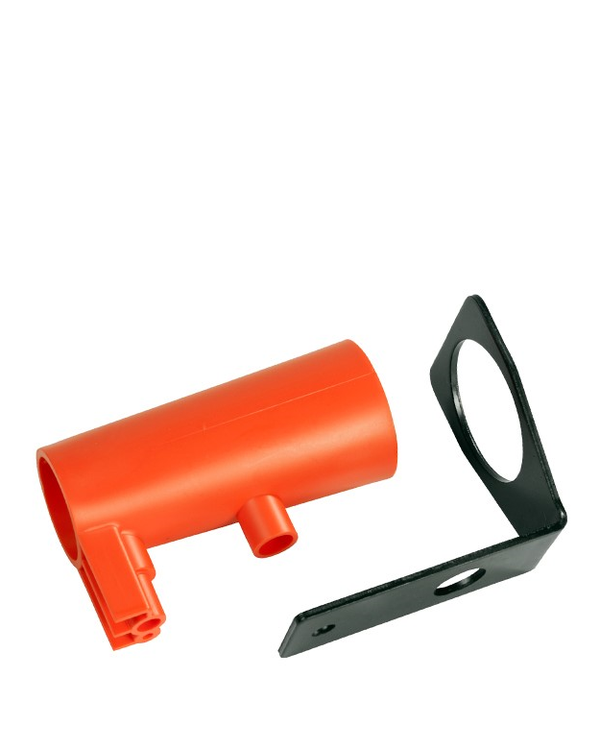Zuigmond met metalen houder