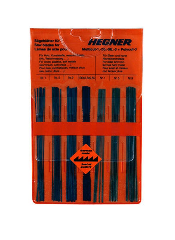 Figuurzaagjes assortiment 76 stuks voor hout en metaal