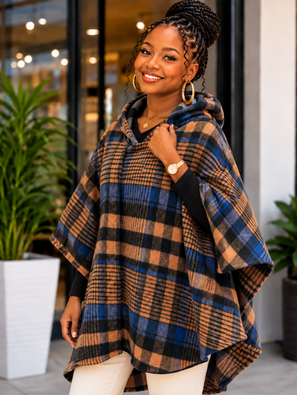 Sami poncho hoddie style in wool. Item-nr. 0040