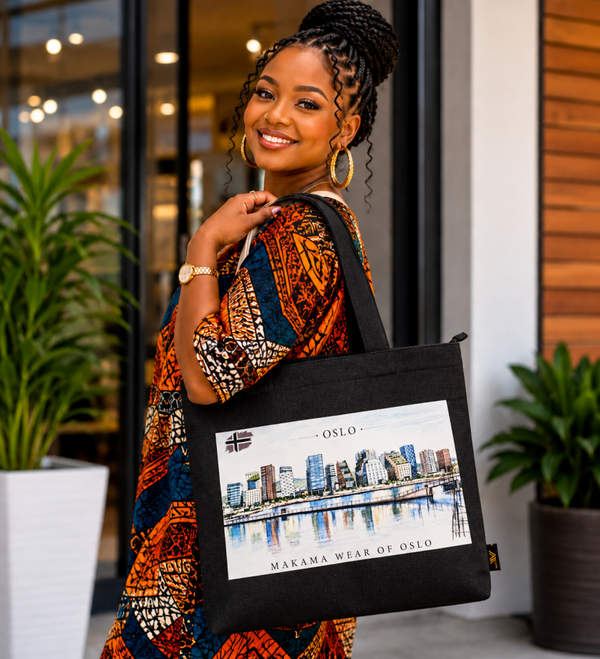 Tote bag with Oslo icons Item Nr. 0040