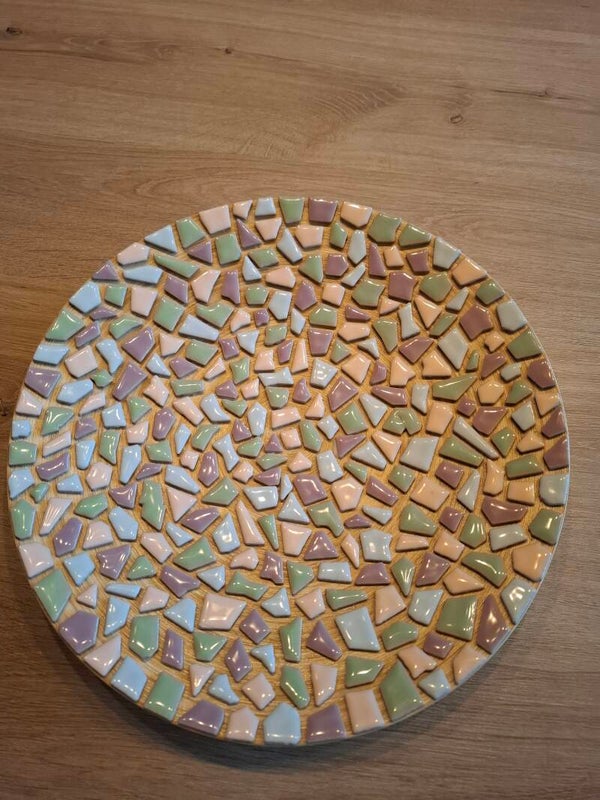Fruitschaal pastel Mozaïek