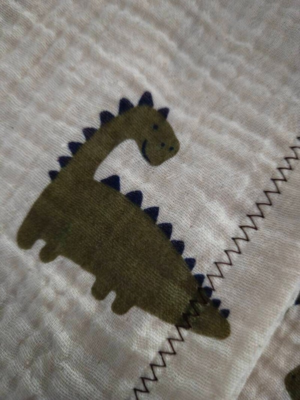 hydrofiele spuugdoekjes met dino-print