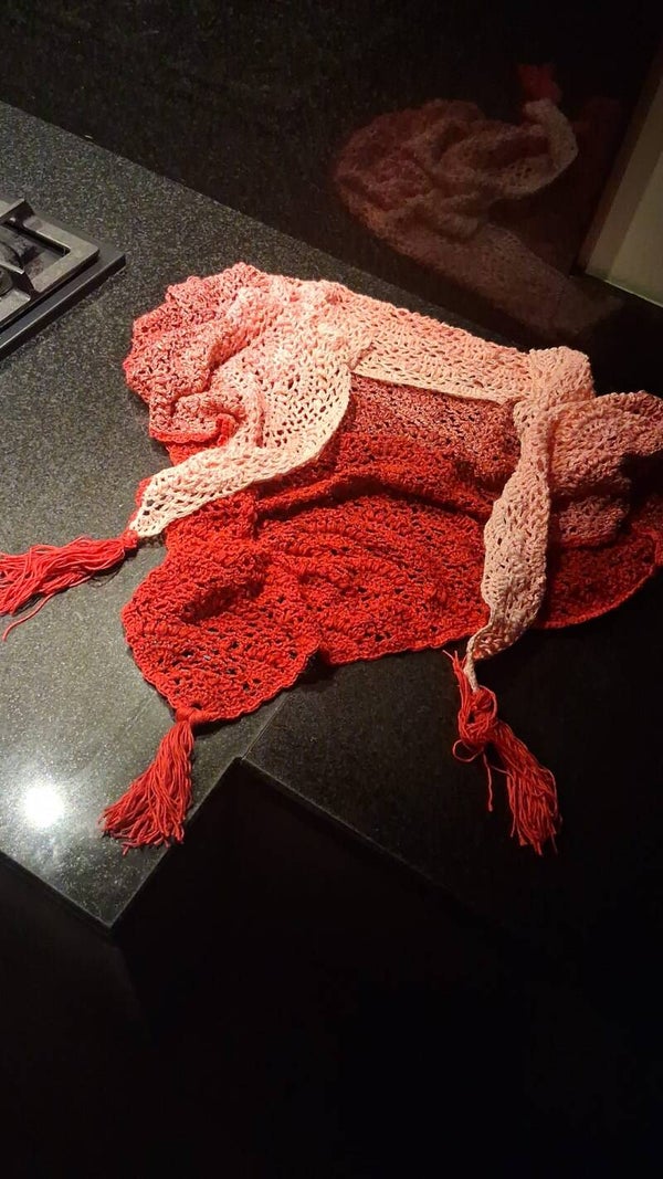 Omslagdoek in prachtig kleurverloop