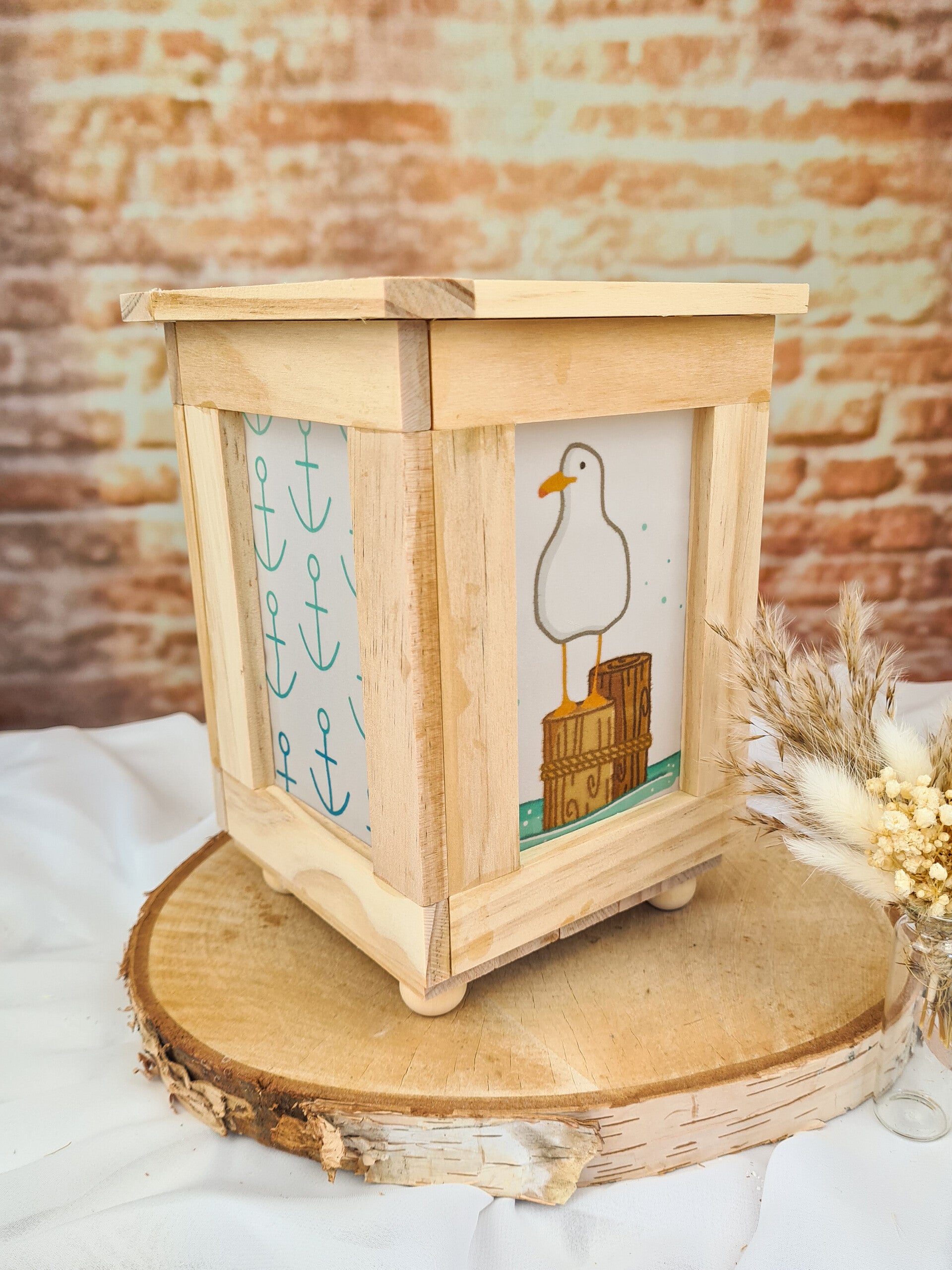 Laterne Holz Maritim