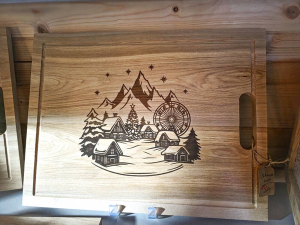 Schneidebrett Winterwelt