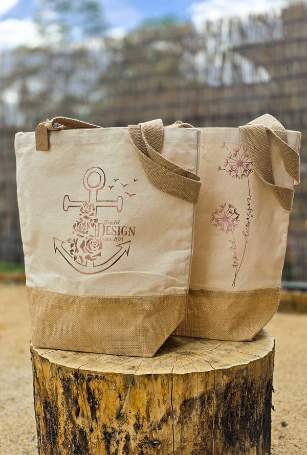 Shopper mit Trödelmarkt Design Motiv