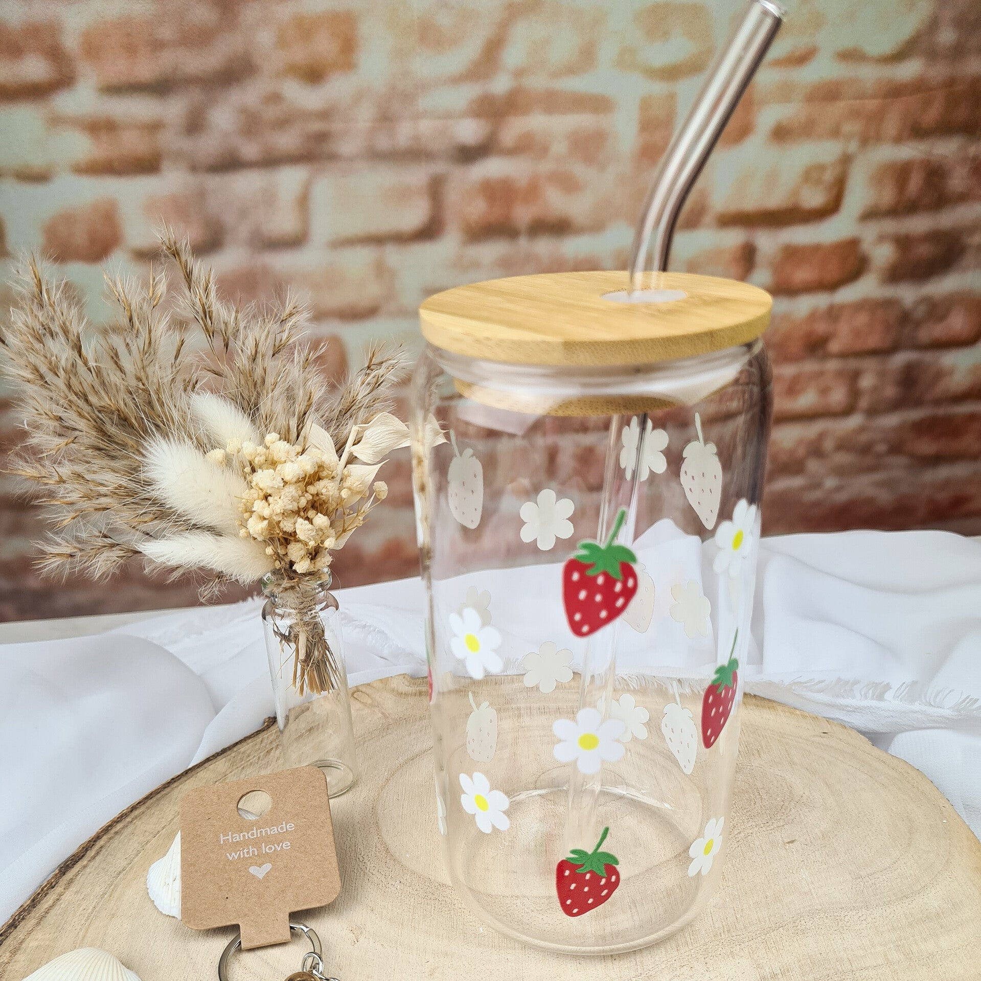 Trinkglas Erdbeere 500ml