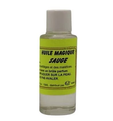 Huile magique SAUGE Protège des sortilèges et des maléfices