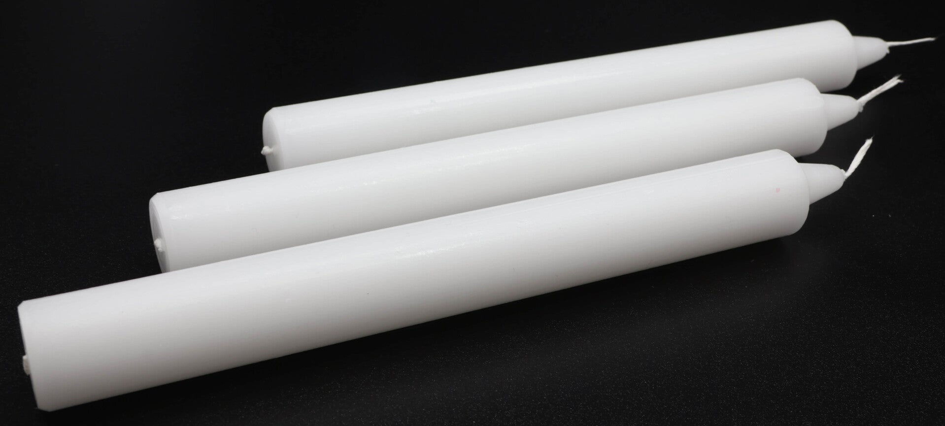 Bougie Teintée Masse 22cm - Blanc