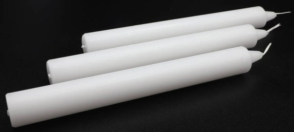 Bougie Teintée Masse 22cm - Blanc